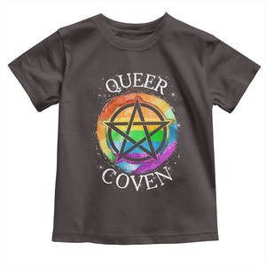 Funny Halloween LGBT Baby Shirt Queer Coven TS09 Dark Chocolate Print Your Wear
