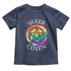 Funny Halloween LGBT Baby Shirt Queer Coven TS09 Navy Print Your Wear