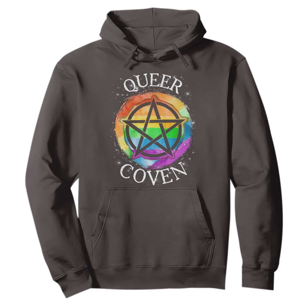 Funny Halloween LGBT Hoodie Queer Coven TS09 Dark Chocolate Print Your Wear