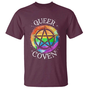 Funny Halloween LGBT T Shirt Queer Coven TS09 Maroon Print Your Wear