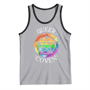 Funny Halloween LGBT Tank Top Queer Coven TS09 Athletic Heather Black Print Your Wear