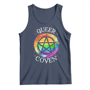 Funny Halloween LGBT Tank Top Queer Coven TS09 Navy Print Your Wear