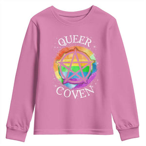 Funny Halloween LGBT Youth Sweatshirt Queer Coven TS09 Azalea Print Your Wear