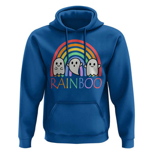 Funny Halloween Hoodie Rainboo Cute Ghost Rainbow TS09 Royal Blue Print Your Wear