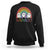 Funny Halloween Sweatshirt Rainboo Cute Ghost Rainbow TS09 Black Print Your Wear