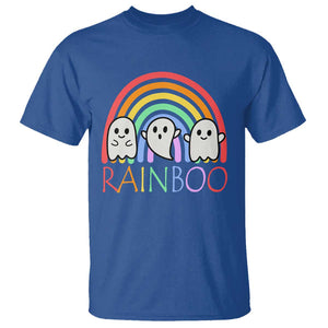Funny Halloween T Shirt Rainboo Cute Ghost Rainbow TS09 Royal Blue Print Your Wear