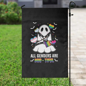 Funny Halloween LGBT Garden Flag All Genders Are Bootiful Rainbow Flag TS09 Print Your Wear