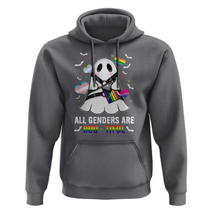 Funny Halloween LGBT Hoodie All Genders Are Bootiful Rainbow Flag TS09 Charcoal Print Your Wear