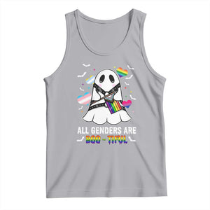 Funny Halloween LGBT Tank Top All Genders Are Bootiful Rainbow Flag TS09 Athletic Heather Print Your Wear
