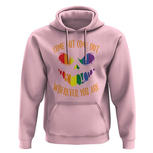 Funny Halloween LGBT Hoodie Come Out Wherever You Are TS09 Light Pink Print Your Wear