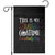 Funny Halloween LGBT Garden Flag This Is My Straight Costume TS09 Black Print Your Wear