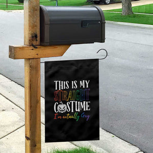 Funny Halloween LGBT Garden Flag This Is My Straight Costume TS09 Print Your Wear
