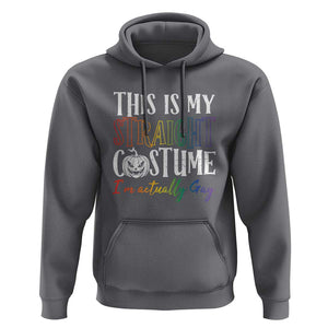 Funny Halloween LGBT Hoodie This Is My Straight Costume TS09 Charcoal Print Your Wear