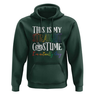 Funny Halloween LGBT Hoodie This Is My Straight Costume TS09 Dark Forest Green Print Your Wear