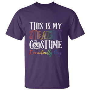 Funny Halloween LGBT T Shirt This Is My Straight Costume TS09 Purple Print Your Wear