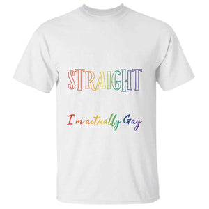 Funny Halloween LGBT T Shirt This Is My Straight Costume TS09 White Print Your Wear