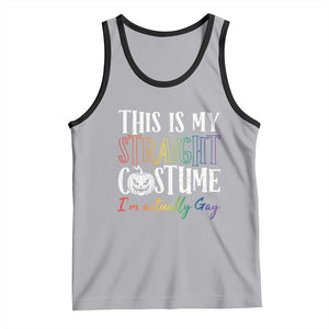 Funny Halloween LGBT Tank Top This Is My Straight Costume TS09 Athletic Heather Black Print Your Wear