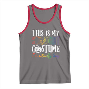 Funny Halloween LGBT Tank Top This Is My Straight Costume TS09 Deep Heather Red Print Your Wear