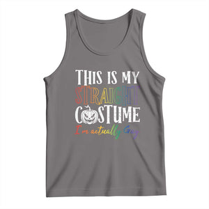 Funny Halloween LGBT Tank Top This Is My Straight Costume TS09 Deep Heather Print Your Wear