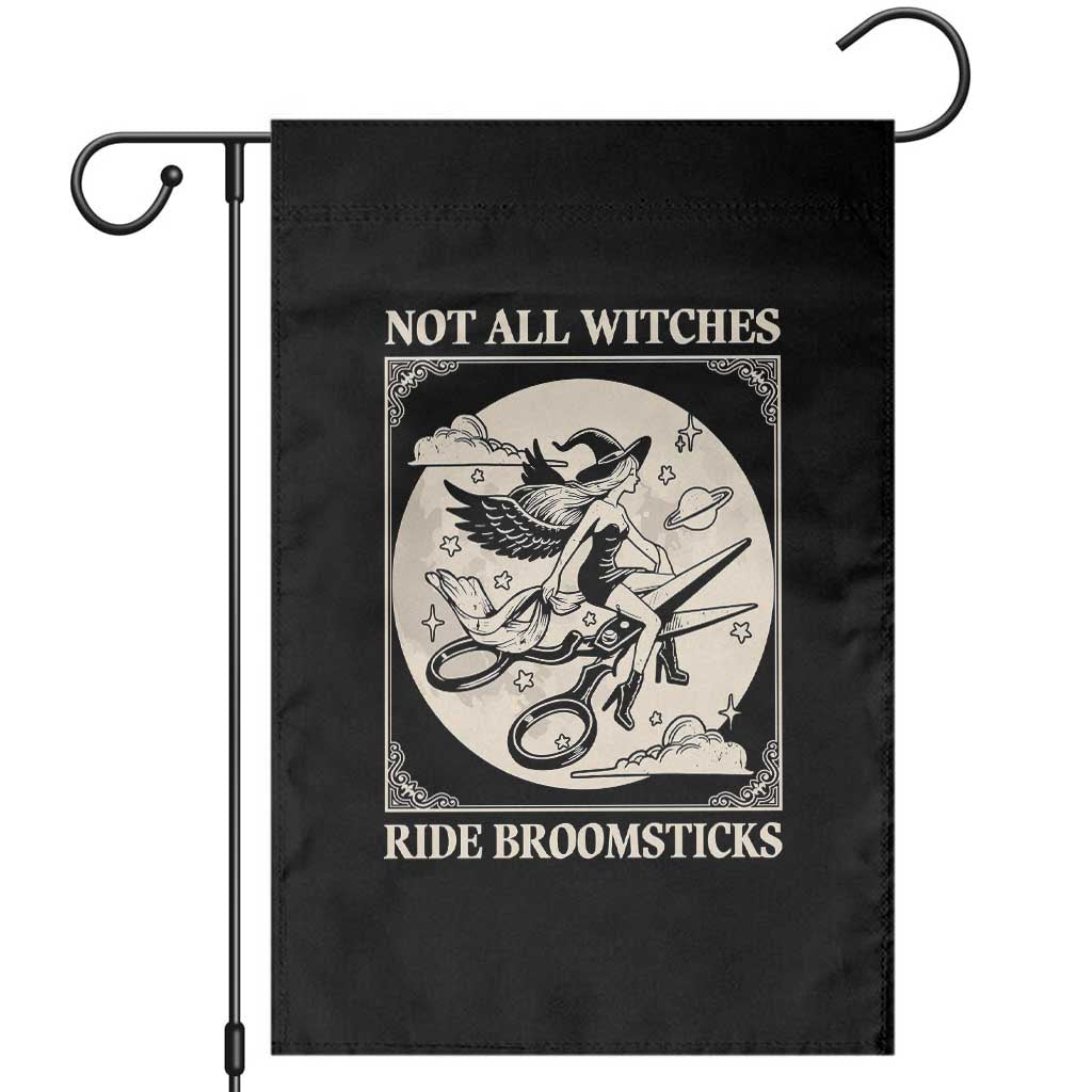 Funny Halloween Lesbian Garden Flag Some Witches Don't Ride Broomsticks Les Witch TS09 Black Print Your Wear