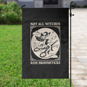Funny Halloween Lesbian Garden Flag Some Witches Don't Ride Broomsticks Les Witch TS09 Print Your Wear