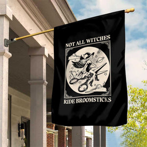 Funny Halloween Lesbian Garden Flag Some Witches Don't Ride Broomsticks Les Witch TS09 Print Your Wear