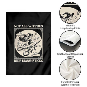 Funny Halloween Lesbian Garden Flag Some Witches Don't Ride Broomsticks Les Witch TS09 Print Your Wear