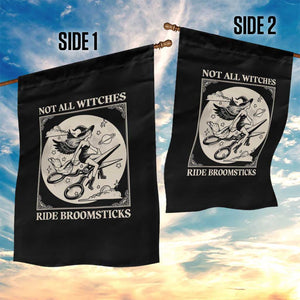 Funny Halloween Lesbian Garden Flag Some Witches Don't Ride Broomsticks Les Witch TS09 Print Your Wear