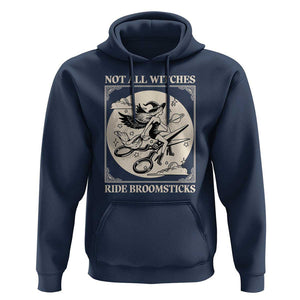 Funny Halloween Lesbian Hoodie Some Witches Don't Ride Broomsticks Les Witch TS09 Navy Print Your Wear