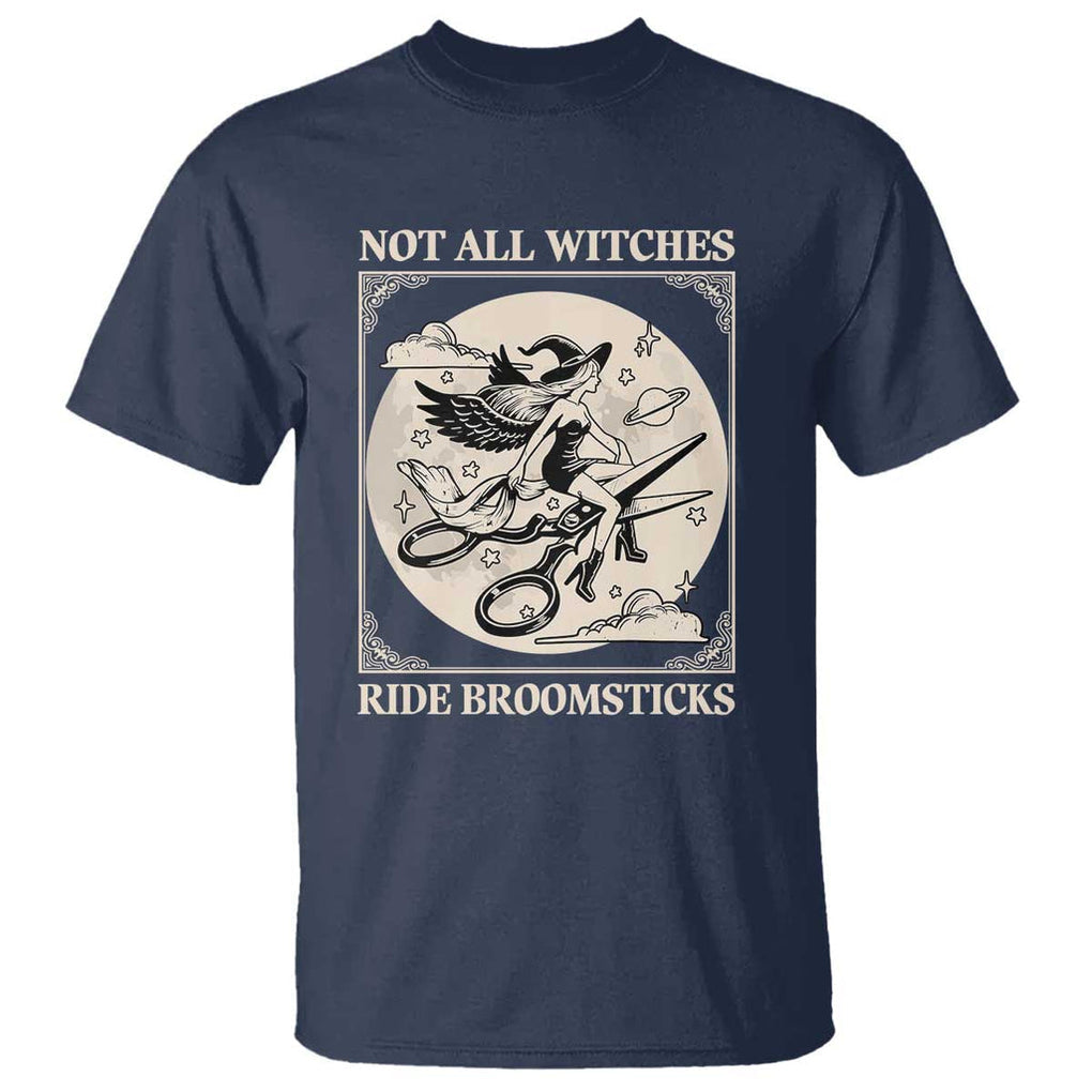 Funny Halloween Lesbian T Shirt Some Witches Don't Ride Broomsticks Les Witch TS09 Navy Print Your Wear