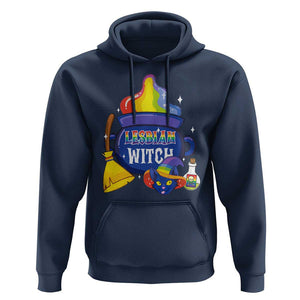 Funny Halloween LGBT Hoodie I'm The Lesbian Witch TS09 Navy Print Your Wear