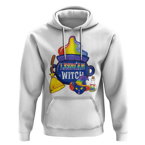 Funny Halloween LGBT Hoodie I'm The Lesbian Witch TS09 White Print Your Wear
