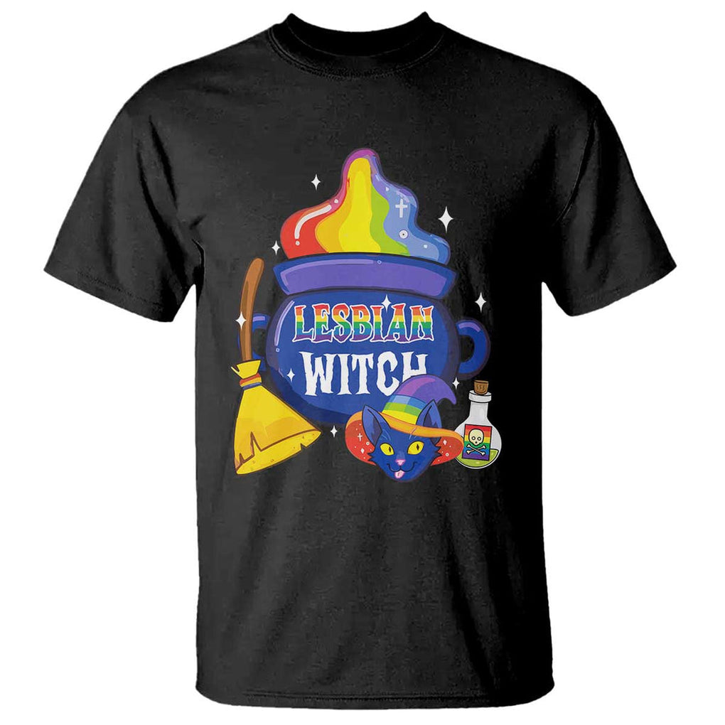 Funny Halloween LGBT T Shirt I'm The Lesbian Witch TS09 Black Print Your Wear