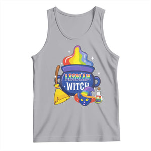 Funny Halloween LGBT Tank Top I'm The Lesbian Witch TS09 Athletic Heather Print Your Wear