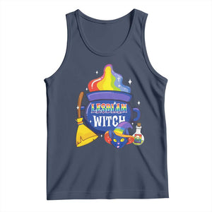 Funny Halloween LGBT Tank Top I'm The Lesbian Witch TS09 Navy Print Your Wear