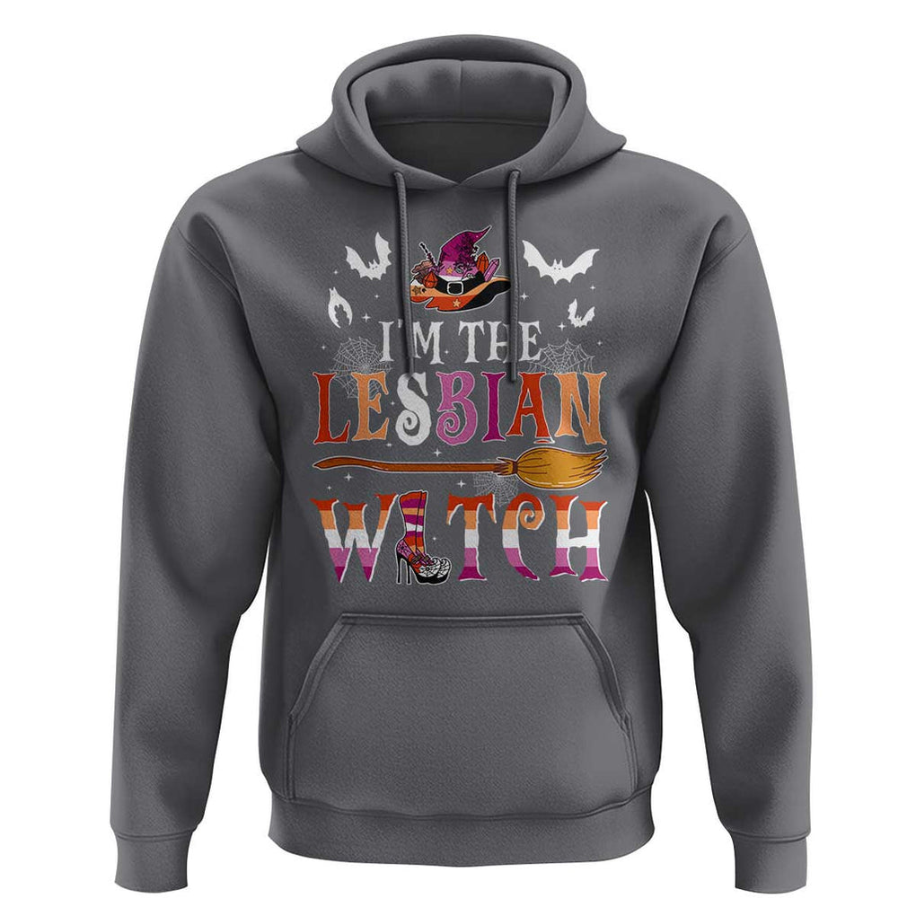 Funny Halloween LGBT Hoodie I'm The Lesbian Witch Spooky Season TS09 Charcoal Print Your Wear
