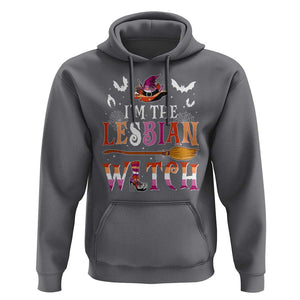 Funny Halloween LGBT Hoodie I'm The Lesbian Witch Spooky Season TS09 Charcoal Print Your Wear