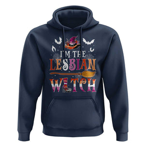 Funny Halloween LGBT Hoodie I'm The Lesbian Witch Spooky Season TS09 Navy Print Your Wear