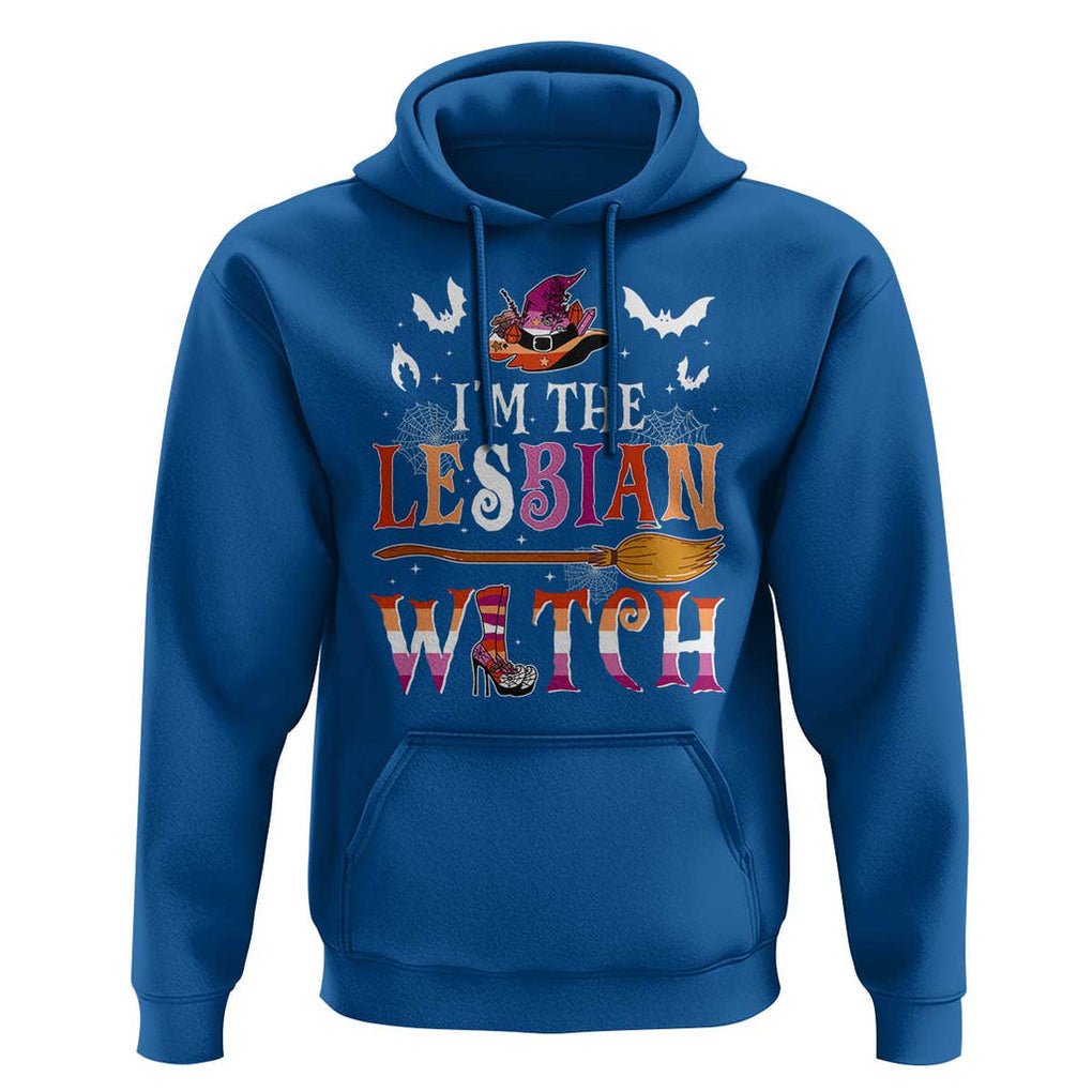 Funny Halloween LGBT Hoodie I'm The Lesbian Witch Spooky Season TS09 Royal Blue Print Your Wear