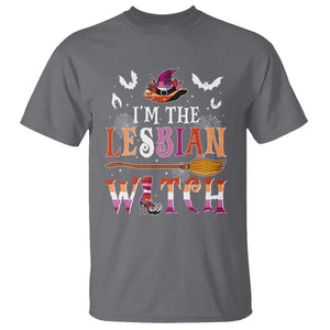 Funny Halloween LGBT T Shirt I'm The Lesbian Witch Spooky Season TS09 Charcoal Print Your Wear