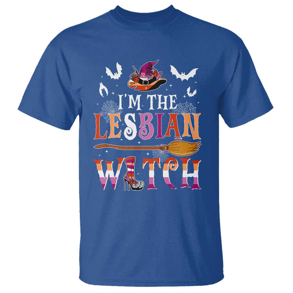 Funny Halloween LGBT T Shirt I'm The Lesbian Witch Spooky Season TS09 Royal Blue Print Your Wear