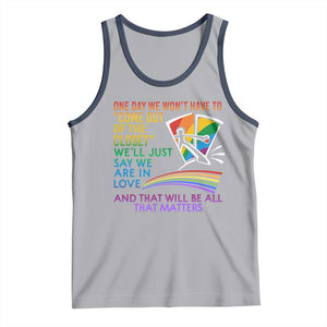 LGBT One Day We Won't Have To Come Out Of The Closet Tank Top TS09 Athletic Heather Navy Print Your Wear