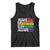Funny LGBT Pride Tank Top Wake Up Gay Again TS09 Black Print Your Wear