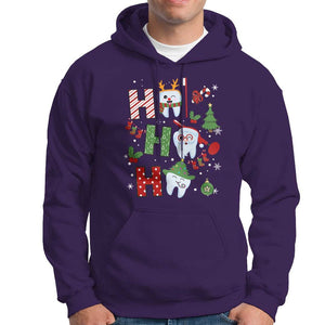 Dentist Christmas Ho Ho Ho Funny Tooth Dental Hoodie TS09 Purple Print Your Wear