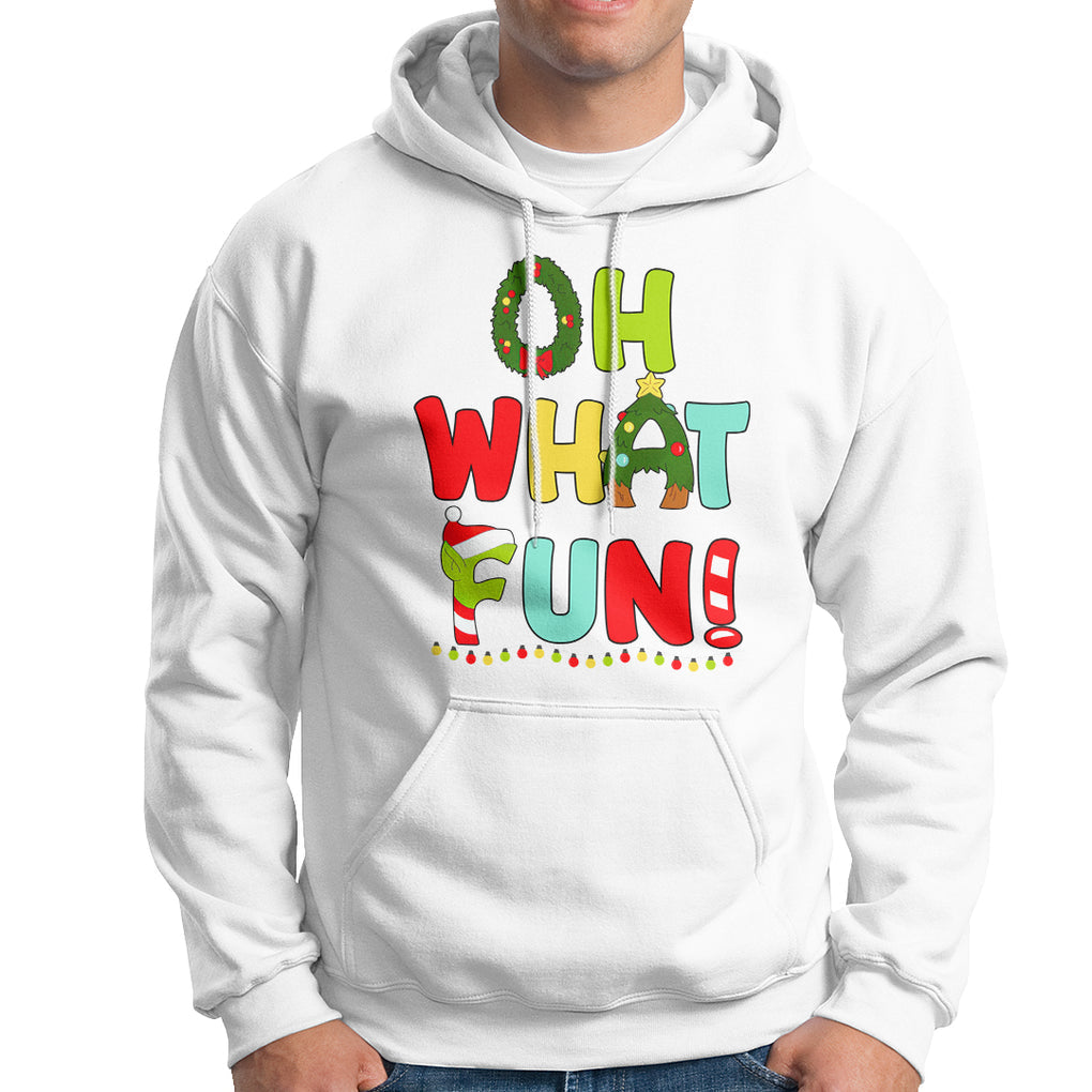 Oh What Fun Christmas Tree Candy Cane Hoodie TS09 Printyourwear