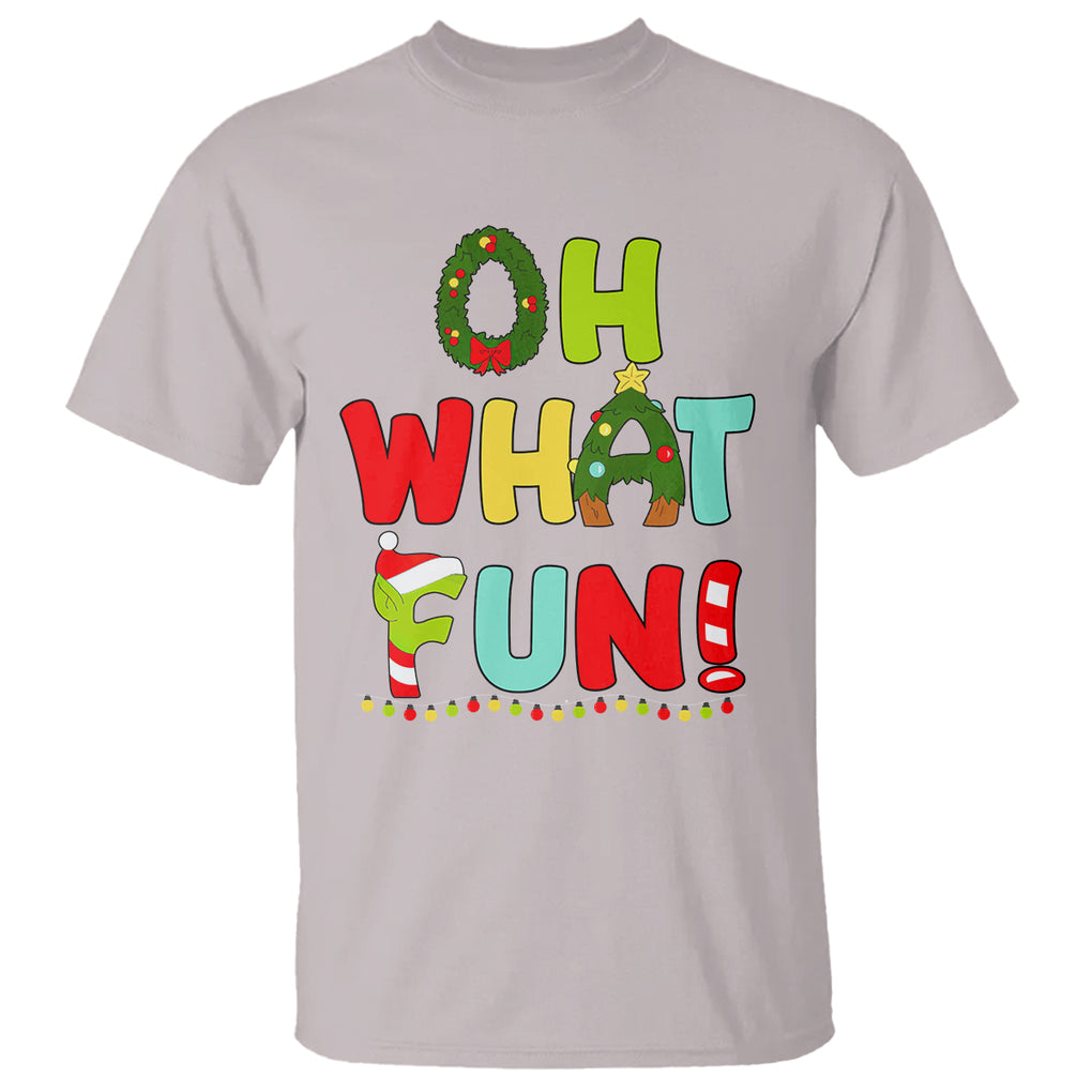 Oh What Fun Christmas Tree Candy Cane T Shirt TS09 Printyourwear