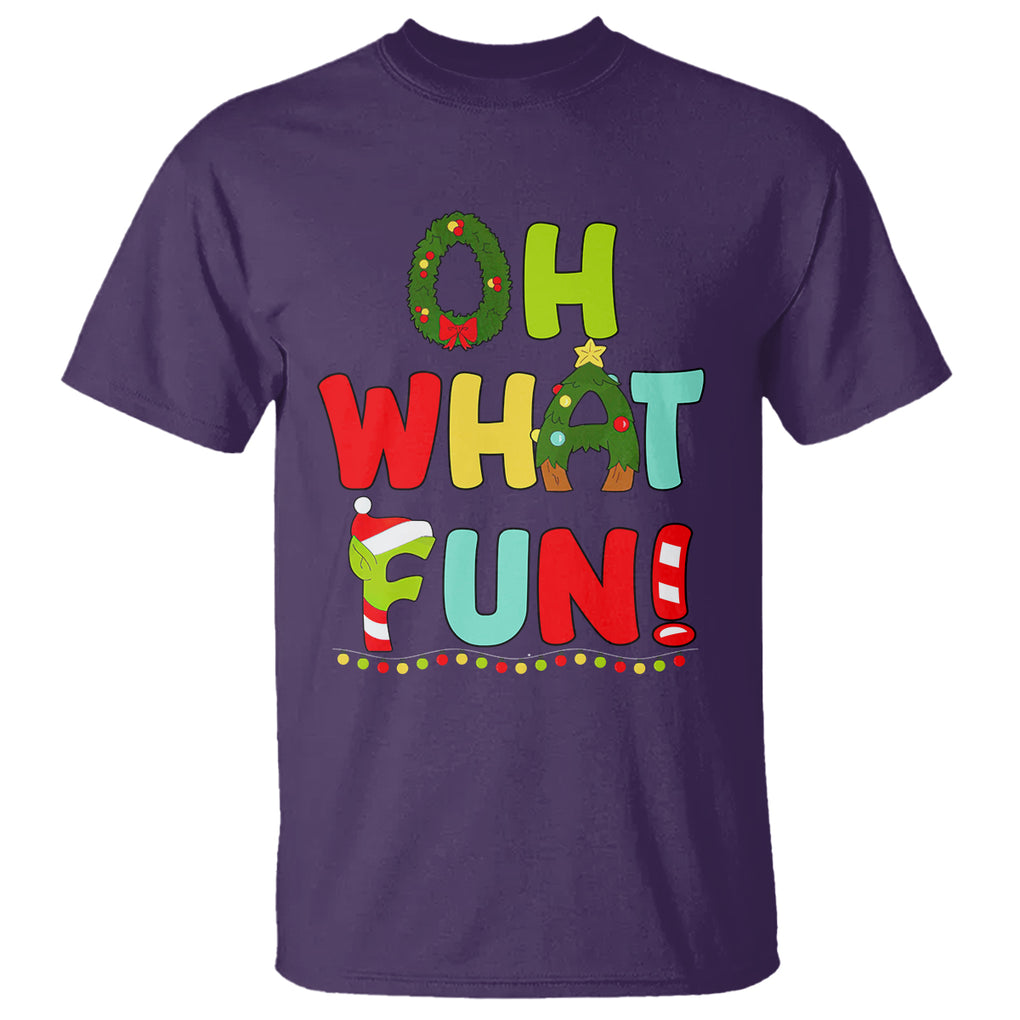 Oh What Fun Christmas Tree Candy Cane T Shirt TS09 Printyourwear