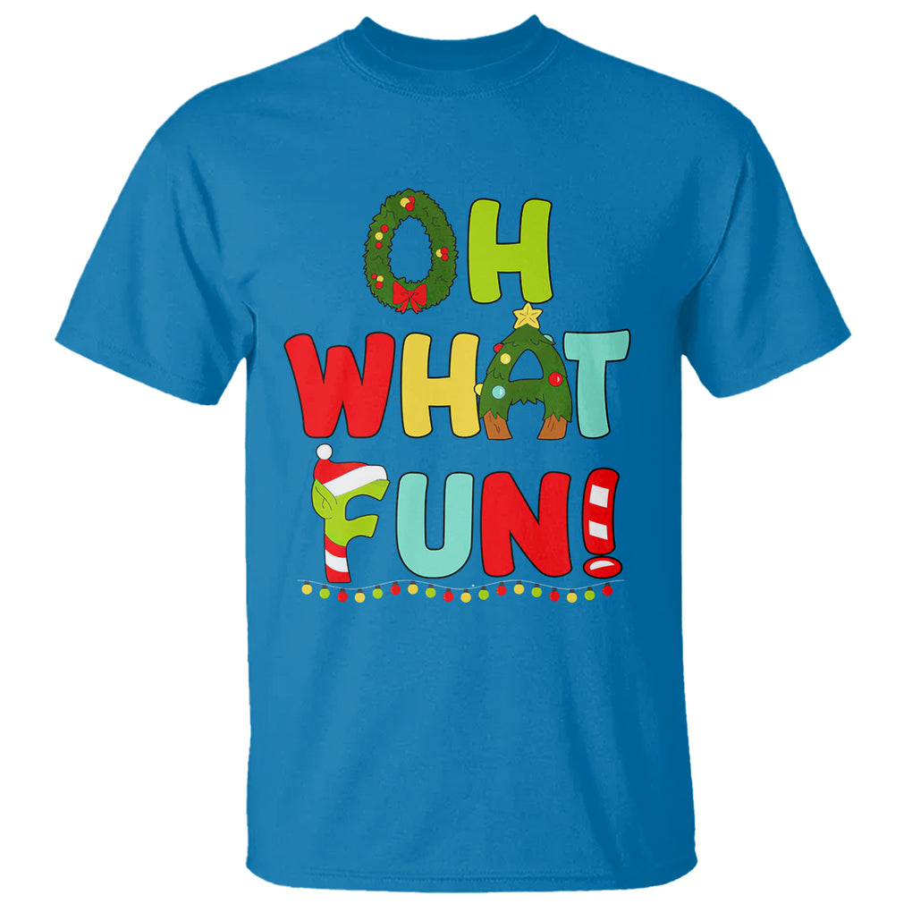 Oh What Fun Christmas Tree Candy Cane T Shirt TS09 Printyourwear