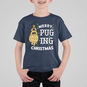 Merry Pugging Christmas Dog Pugmas Pug Xmas T Shirt For Kid TS09 Printyourwear