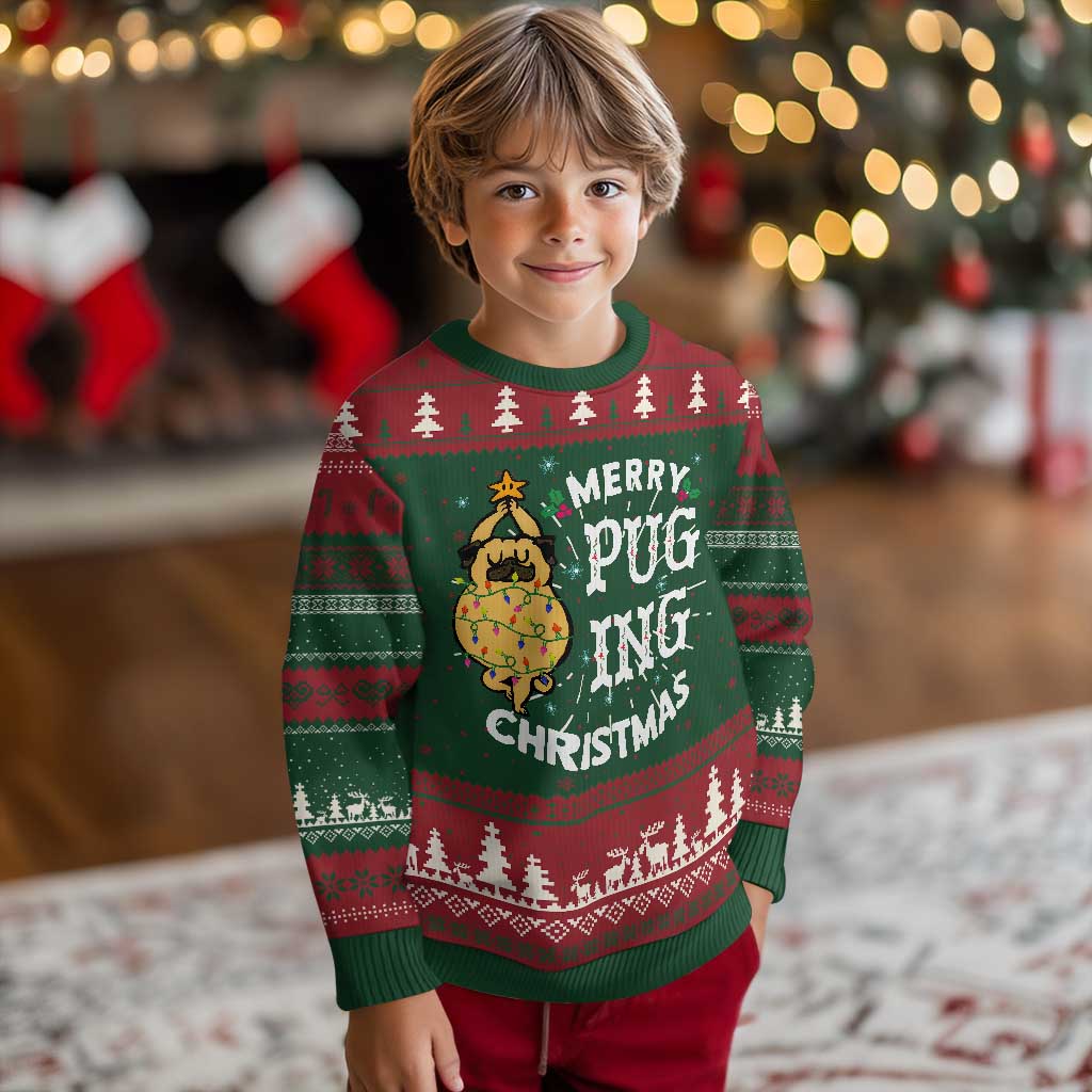 Funny Merry Pugging Christmas Dog Pugmas Pug Ugly Christmas Sweater TS09 Christmas Print Your Wear